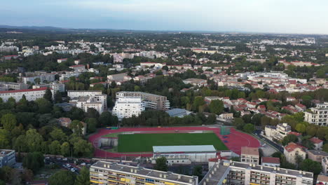 Athletic-stadium-Philippides-Montpellier-aerial-shot-Boutonnet-neighbourhood